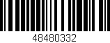 Código de barras (EAN, GTIN, SKU, ISBN): '48480332'