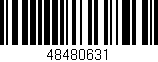 Código de barras (EAN, GTIN, SKU, ISBN): '48480631'