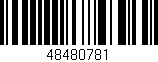 Código de barras (EAN, GTIN, SKU, ISBN): '48480781'