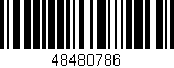 Código de barras (EAN, GTIN, SKU, ISBN): '48480786'