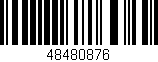 Código de barras (EAN, GTIN, SKU, ISBN): '48480876'