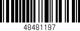 Código de barras (EAN, GTIN, SKU, ISBN): '48481197'