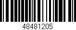Código de barras (EAN, GTIN, SKU, ISBN): '48481205'