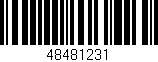Código de barras (EAN, GTIN, SKU, ISBN): '48481231'