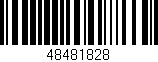 Código de barras (EAN, GTIN, SKU, ISBN): '48481828'