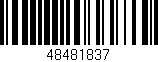 Código de barras (EAN, GTIN, SKU, ISBN): '48481837'