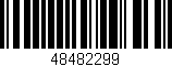 Código de barras (EAN, GTIN, SKU, ISBN): '48482299'