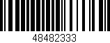 Código de barras (EAN, GTIN, SKU, ISBN): '48482333'