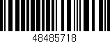 Código de barras (EAN, GTIN, SKU, ISBN): '48485718'