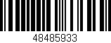 Código de barras (EAN, GTIN, SKU, ISBN): '48485933'