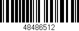 Código de barras (EAN, GTIN, SKU, ISBN): '48486512'