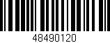 Código de barras (EAN, GTIN, SKU, ISBN): '48490120'