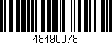 Código de barras (EAN, GTIN, SKU, ISBN): '48496078'