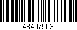 Código de barras (EAN, GTIN, SKU, ISBN): '48497563'