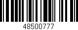 Código de barras (EAN, GTIN, SKU, ISBN): '48500777'