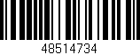 Código de barras (EAN, GTIN, SKU, ISBN): '48514734'