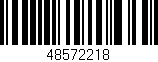 Código de barras (EAN, GTIN, SKU, ISBN): '48572218'
