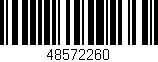 Código de barras (EAN, GTIN, SKU, ISBN): '48572260'