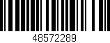 Código de barras (EAN, GTIN, SKU, ISBN): '48572289'