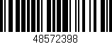 Código de barras (EAN, GTIN, SKU, ISBN): '48572398'