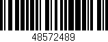 Código de barras (EAN, GTIN, SKU, ISBN): '48572489'