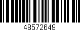 Código de barras (EAN, GTIN, SKU, ISBN): '48572649'