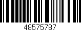 Código de barras (EAN, GTIN, SKU, ISBN): '48575787'