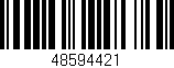 Código de barras (EAN, GTIN, SKU, ISBN): '48594421'