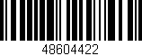 Código de barras (EAN, GTIN, SKU, ISBN): '48604422'