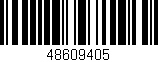 Código de barras (EAN, GTIN, SKU, ISBN): '48609405'