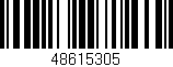 Código de barras (EAN, GTIN, SKU, ISBN): '48615305'