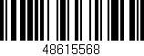 Código de barras (EAN, GTIN, SKU, ISBN): '48615568'
