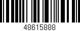 Código de barras (EAN, GTIN, SKU, ISBN): '48615888'