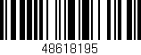 Código de barras (EAN, GTIN, SKU, ISBN): '48618195'