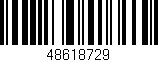Código de barras (EAN, GTIN, SKU, ISBN): '48618729'