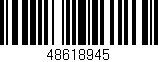 Código de barras (EAN, GTIN, SKU, ISBN): '48618945'