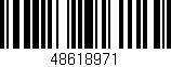 Código de barras (EAN, GTIN, SKU, ISBN): '48618971'