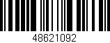 Código de barras (EAN, GTIN, SKU, ISBN): '48621092'