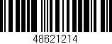 Código de barras (EAN, GTIN, SKU, ISBN): '48621214'