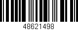 Código de barras (EAN, GTIN, SKU, ISBN): '48621498'