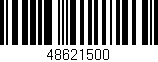 Código de barras (EAN, GTIN, SKU, ISBN): '48621500'