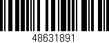 Código de barras (EAN, GTIN, SKU, ISBN): '48631891'