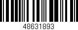 Código de barras (EAN, GTIN, SKU, ISBN): '48631893'