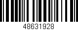 Código de barras (EAN, GTIN, SKU, ISBN): '48631928'