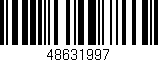 Código de barras (EAN, GTIN, SKU, ISBN): '48631997'