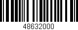 Código de barras (EAN, GTIN, SKU, ISBN): '48632000'