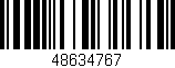 Código de barras (EAN, GTIN, SKU, ISBN): '48634767'