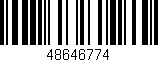 Código de barras (EAN, GTIN, SKU, ISBN): '48646774'