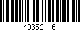 Código de barras (EAN, GTIN, SKU, ISBN): '48652116'