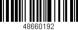 Código de barras (EAN, GTIN, SKU, ISBN): '48660192'